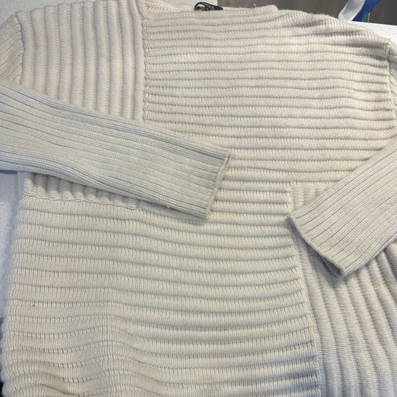 RAOUL Cream Ribbed Sweater - Picture 4 of 5